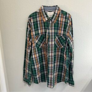 Men's Weatherproof Green Plaid Shirt